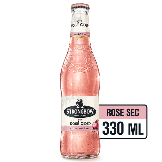 STRONGBOW ROSE CIDRU STICLA 0.33L